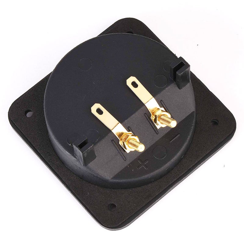 YTYKINOY 2 Pcs 3.1â€ Double Binding Round Gold Plate Push Spring Loaded Jacks Speaker Box Terminal Cup - Image 4
